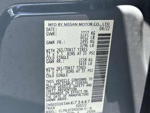 Used 2022 Nissan Frontier PRO-4X w/ Pro-4X Premium Package AWD/4WD image 29