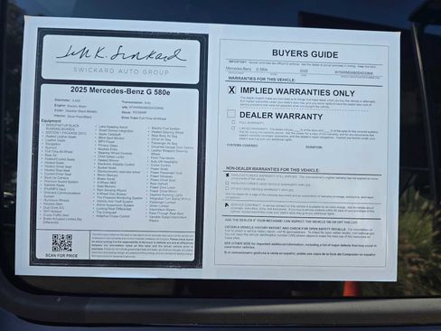 Used 2025 Mercedes-Benz G 580 w/ EQ Technology image 18