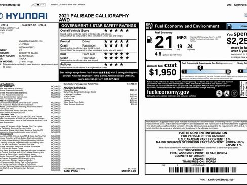 Certified 2021 Hyundai Palisade Calligraphy w/ Cargo Package image 3