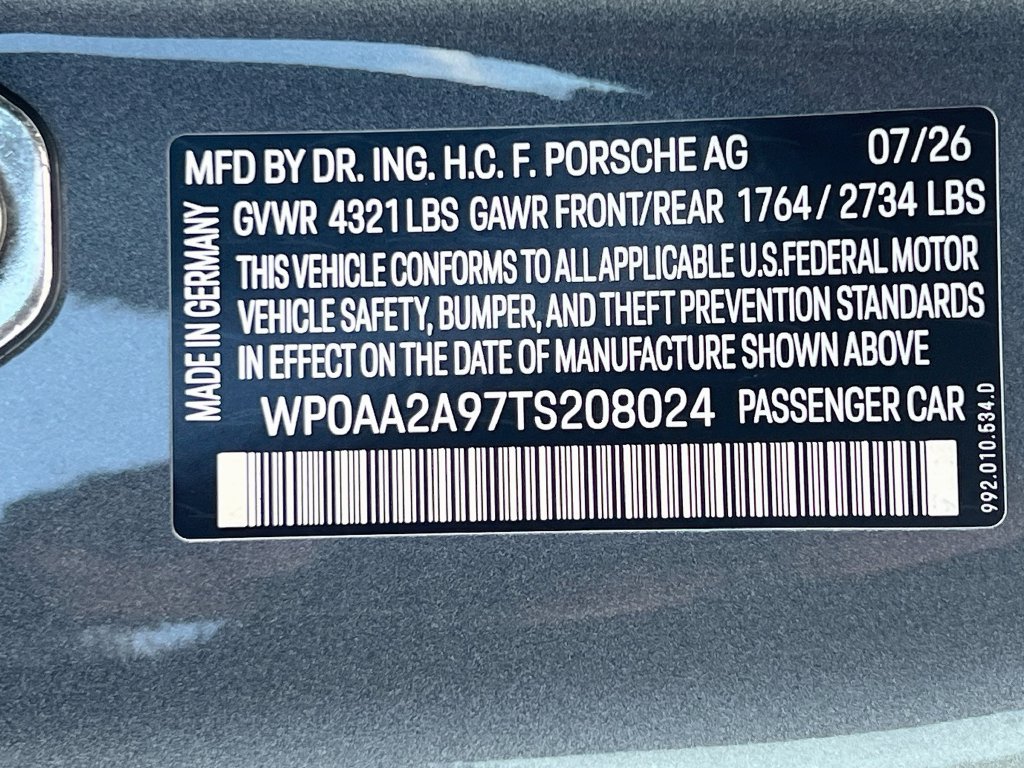 New 2026 Porsche 911 Carrera RWD image 33