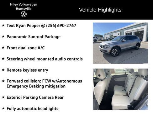 Used 2021 Volkswagen Tiguan SE w/ Panoramic Sunroof Package FWD image 6