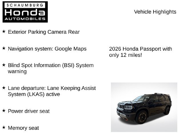 New 2026 Honda Passport TrailSport Elite image 7