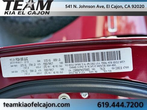 Used 2019 RAM 1500 Tradesman w/ Chrome Appearance Group RWD image 39