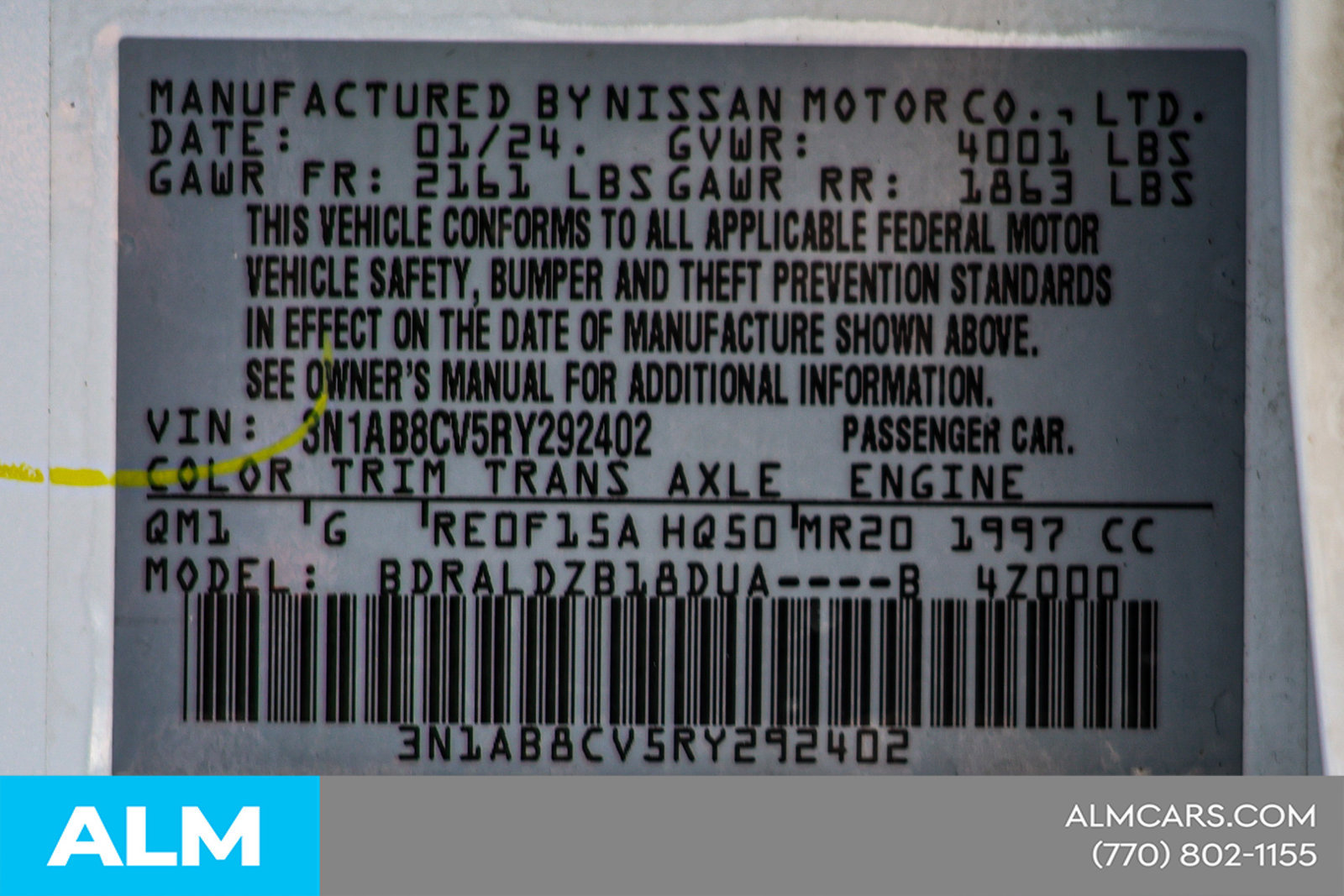 Used 2024 Nissan Sentra SV FWD image 45