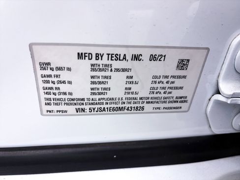 Used 2021 Tesla Model S Plaid AWD/4WD image 44