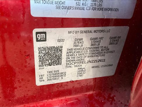 Certified 2022 Chevrolet Silverado 1500 LT Trail Boss w/ Safety Package image 34