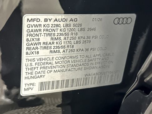 New 2026 Audi Q3 quattro 2.0T AWD/4WD image 24
