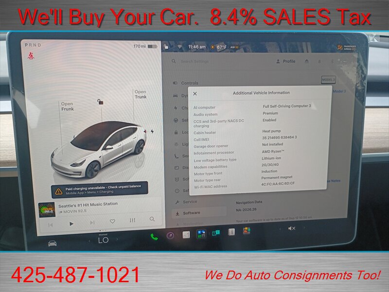 Used 2022 Tesla Model 3 Long Range AWD/4WD image 27