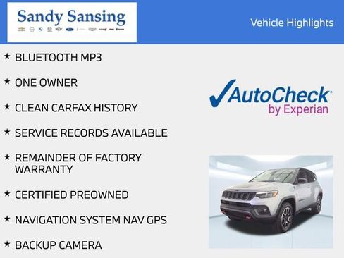 Used 2024 Jeep Compass Trailhawk w/ Trailhawk Elite Group AWD/4WD image 3