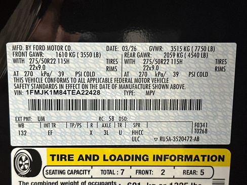 New 2026 Ford Expedition Max Platinum AWD/4WD image 12