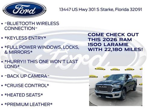 Used 2026 RAM 1500 Laramie AWD/4WD image 12