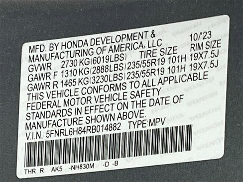 Used 2024 Honda Odyssey Touring image 35