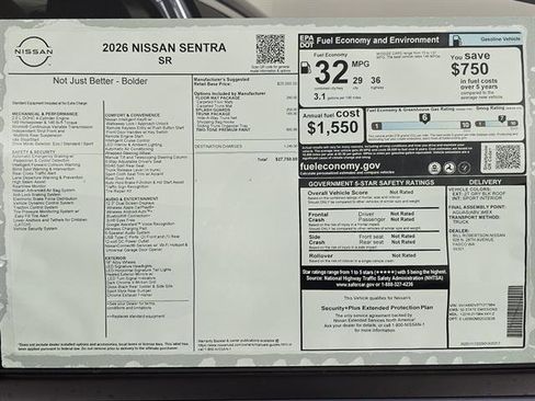 New 2026 Nissan Sentra SR w/ Floor Mat Package image 41