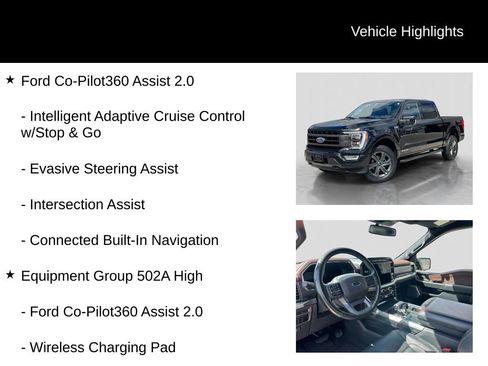 Certified 2023 Ford F150 Lariat w/ Equipment Group 502A High AWD/4WD image 6