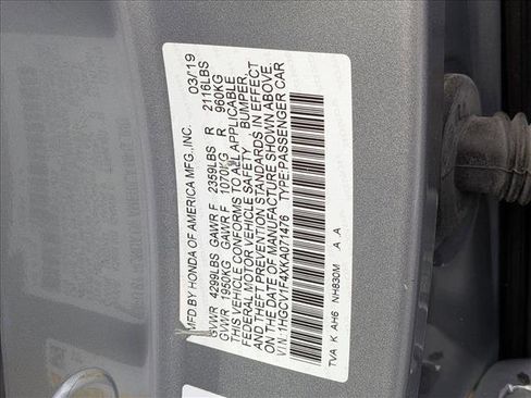 Used 2019 Honda Accord EX image 24