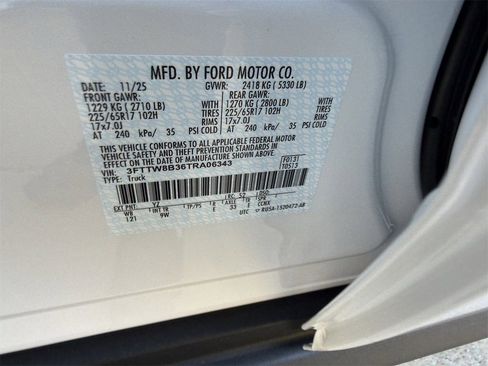 New 2026 Ford Maverick XL w/ Equipment Group 101A image 46