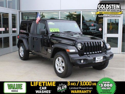 Used 2021 Jeep Wrangler Unlimited Sport w/ Sun And Sound Package AWD/4WD image 1