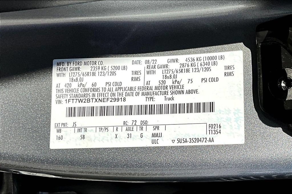 Certified 2022 Ford F250 Lariat w/ Lariat Value Package AWD/4WD image 22