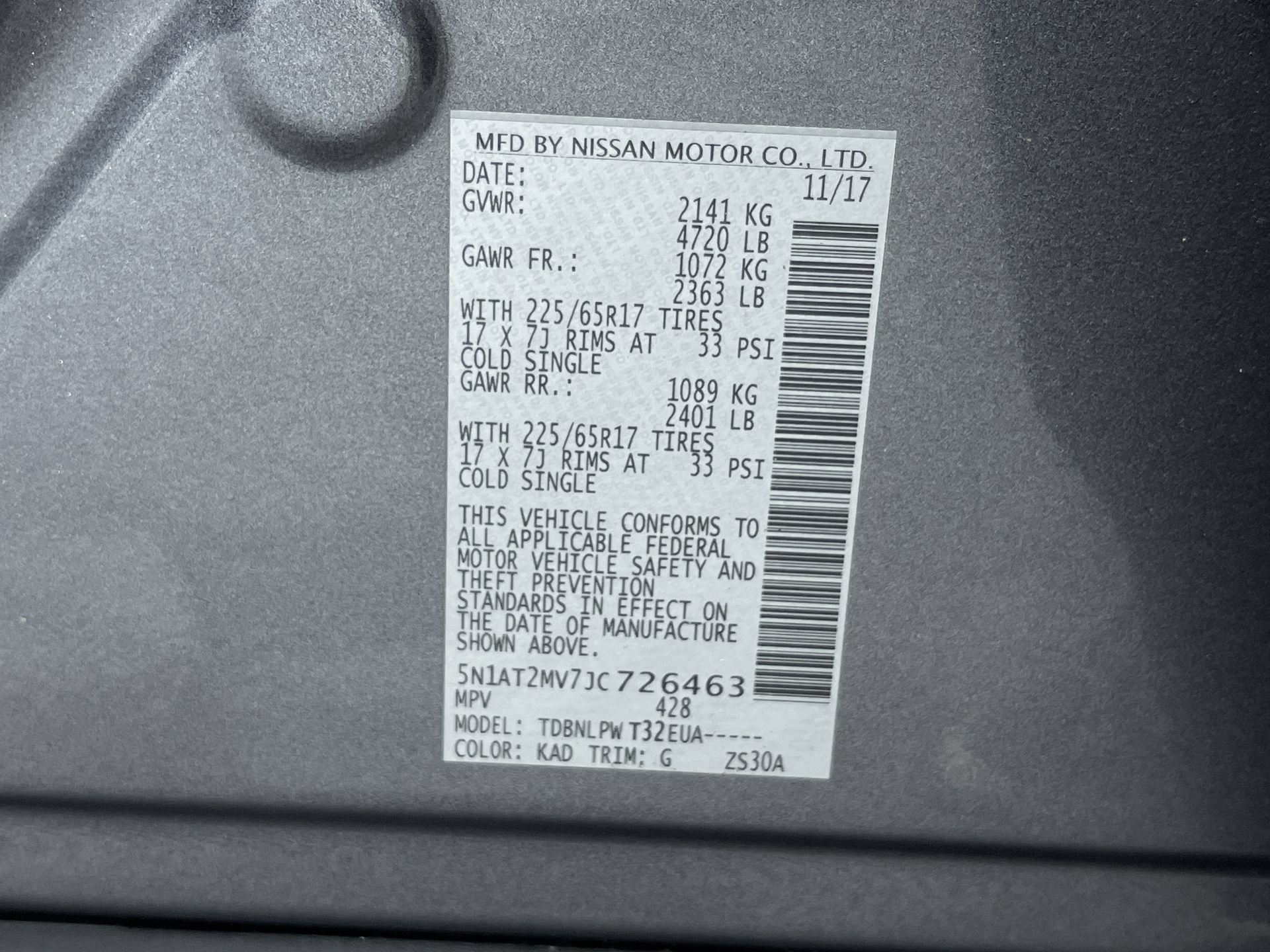 Used 2018 Nissan Rogue S AWD/4WD image 12