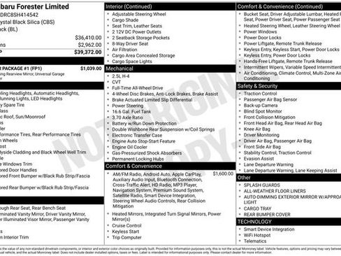 Used 2025 Subaru Forester Limited w/ Popular Package #1 image 30