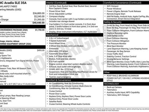Used 2023 GMC Acadia SLE w/ Driver Convenience Package FWD image 5