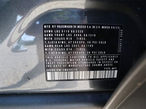 New 2025 Volkswagen Tiguan S image 25