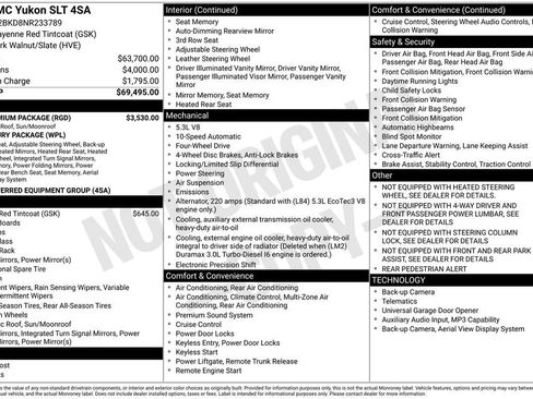 Certified 2022 GMC Yukon SLT w/ SLT Premium Package AWD/4WD image 6