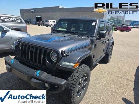Used 2022 Jeep Wrangler Unlimited Rubicon 4xe w/ Steel Bumper Group AWD/4WD image 1