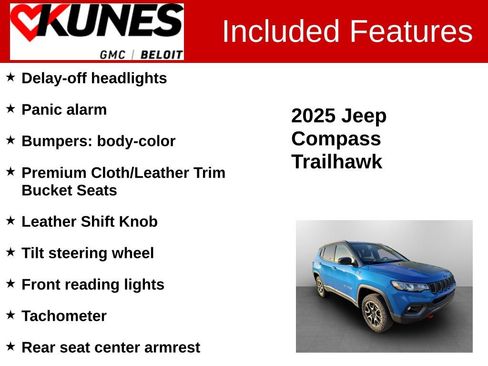 Used 2025 Jeep Compass Trailhawk AWD/4WD image 3