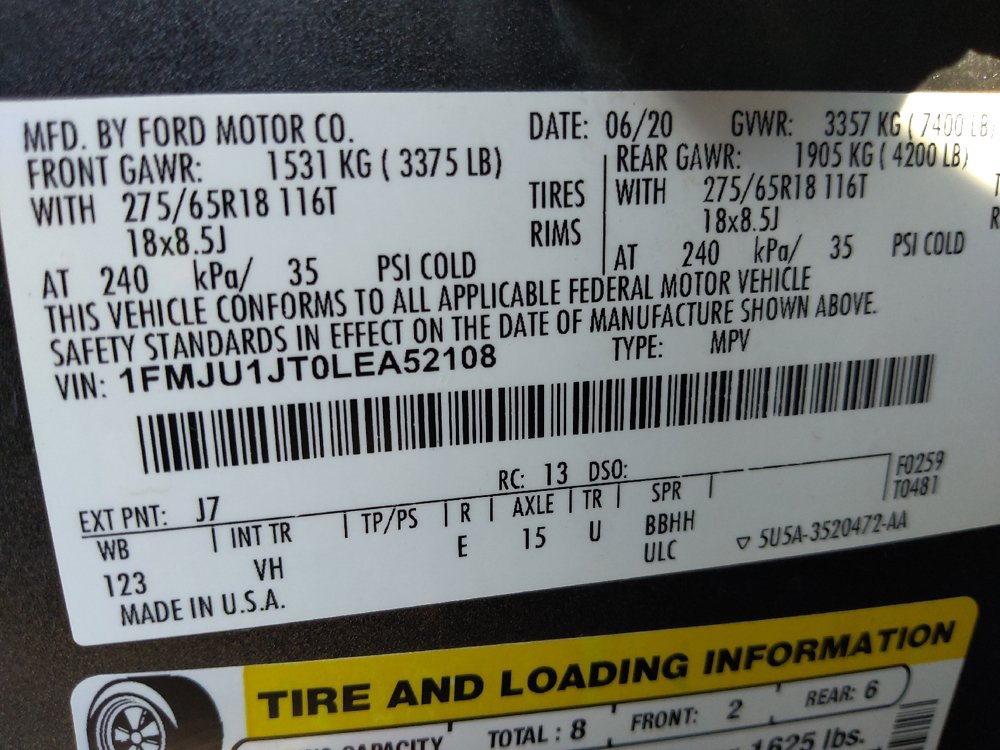 Used 2020 Ford Expedition XLT w/ Equipment Group 202A AWD/4WD image 33