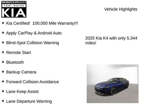 Certified 2025 Kia K4 EX image 7