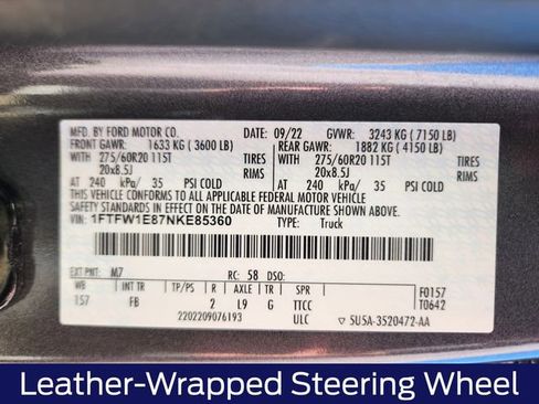 Certified 2022 Ford F150 XLT w/ Equipment Group 302A High image 27