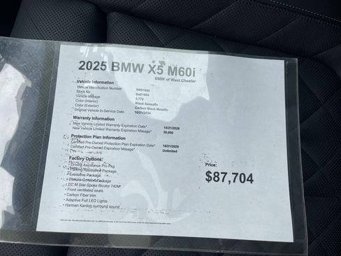 Certified 2025 BMW X5 M60i image 18