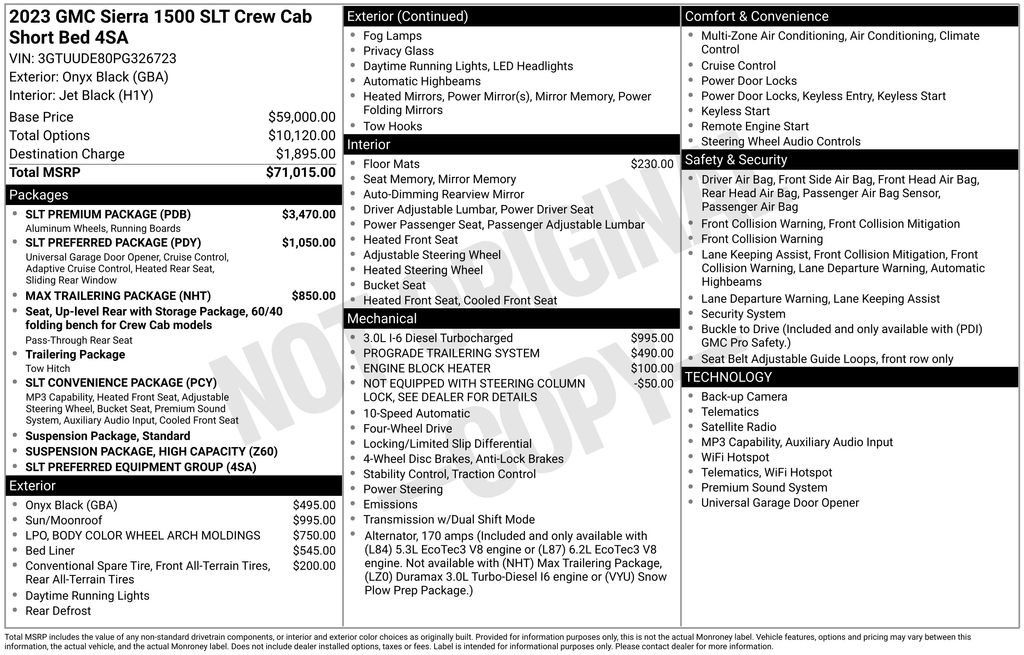 Used 2023 GMC Sierra 1500 SLT w/ SLT Premium Package AWD/4WD image 5
