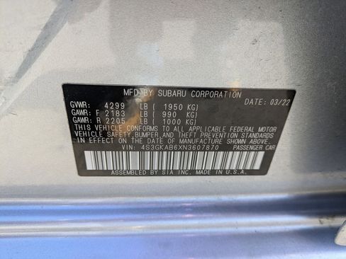 Used 2022 Subaru Impreza 2.0i image 22