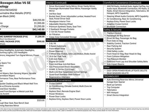 Used 2022 Volkswagen Atlas SE w/ Panoramic Sunroof Package FWD image 11