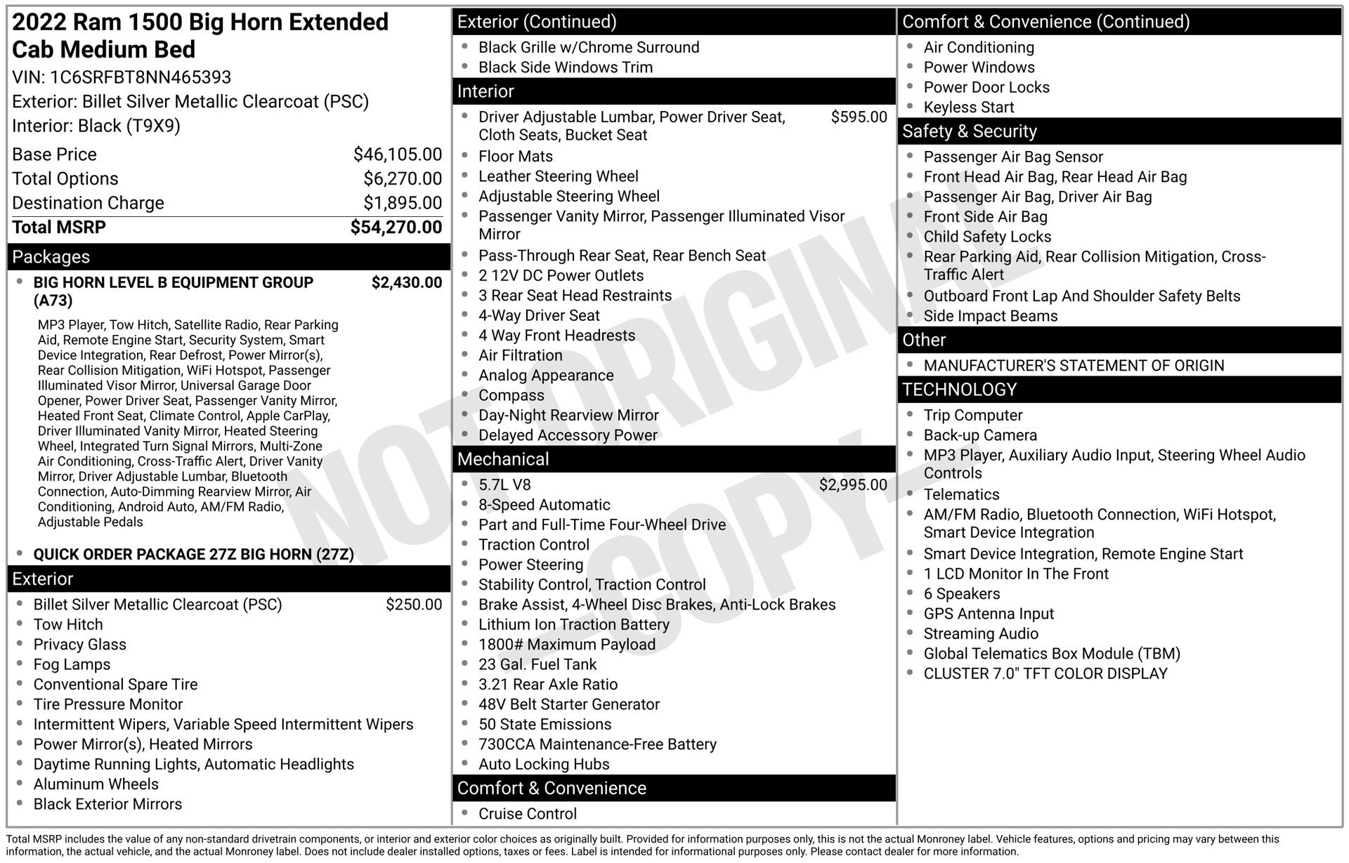 Used 2022 RAM 1500 Big Horn AWD/4WD image 4
