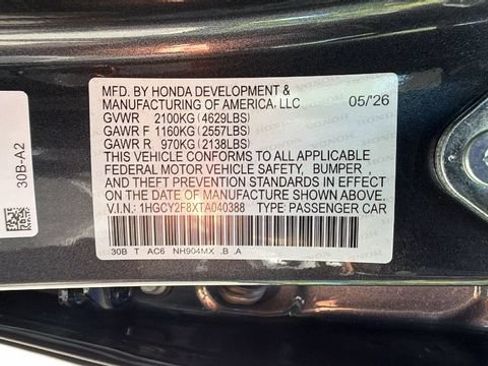 New 2026 Honda Accord Touring image 34