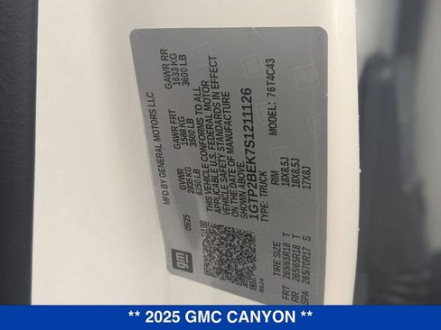 New 2025 GMC Canyon Elevation image 41
