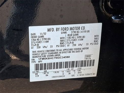 Used 2022 Ford Explorer Platinum w/ Equipment Group 601A image 28