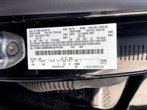 Certified 2024 Ford Escape ST-Line w/ Tech Pack #1 image 30