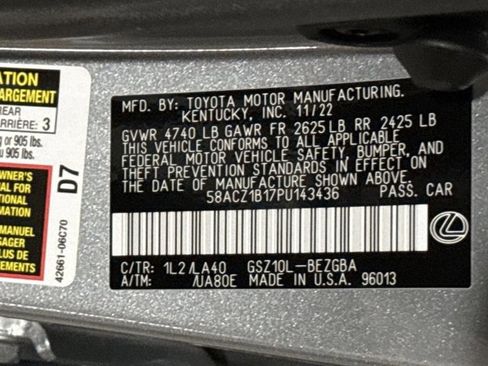 Certified 2023 Lexus ES 350 image 24