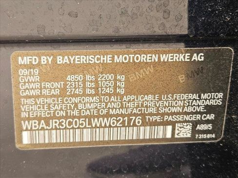 Used 2020 BMW 530i w/ Premium Package RWD image 15
