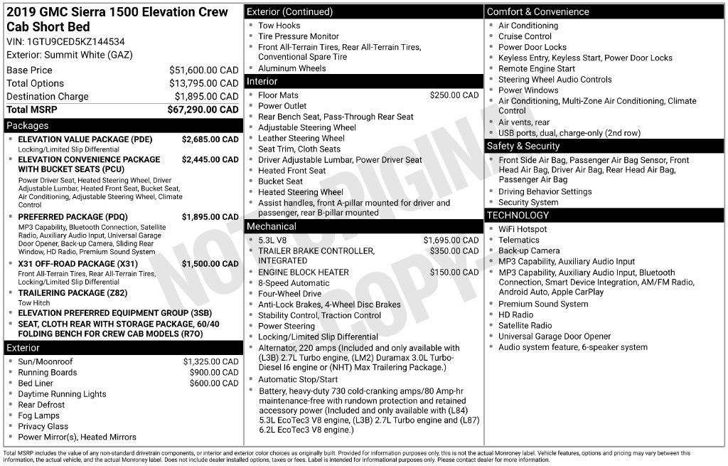 Certified 2019 GMC Sierra 1500 Elevation w/ Elevation Value Package AWD/4WD image 11
