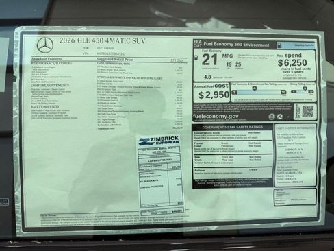 New 2026 Mercedes-Benz GLE 450 4MATIC image 4