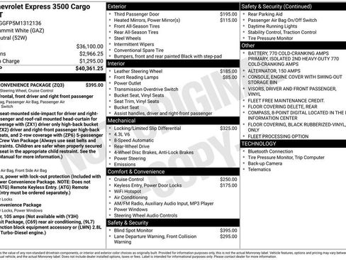 Used 2021 Chevrolet Express 3500 w/ Driver Convenience Package RWD image 17