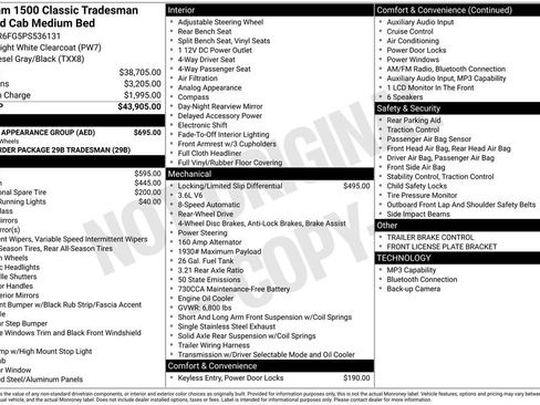Used 2023 RAM 1500 Tradesman w/ Chrome Appearance Group RWD image 17
