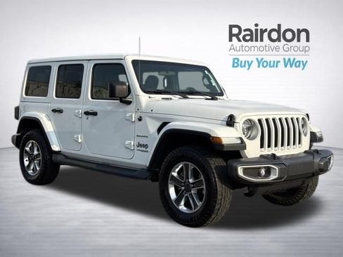 Used 2020 Jeep Wrangler Unlimited Sahara w/ LED Lighting Group AWD/4WD image 1