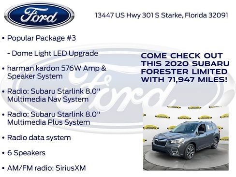 Used 2020 Subaru Forester Limited w/ Popular Package #3 AWD/4WD image 25