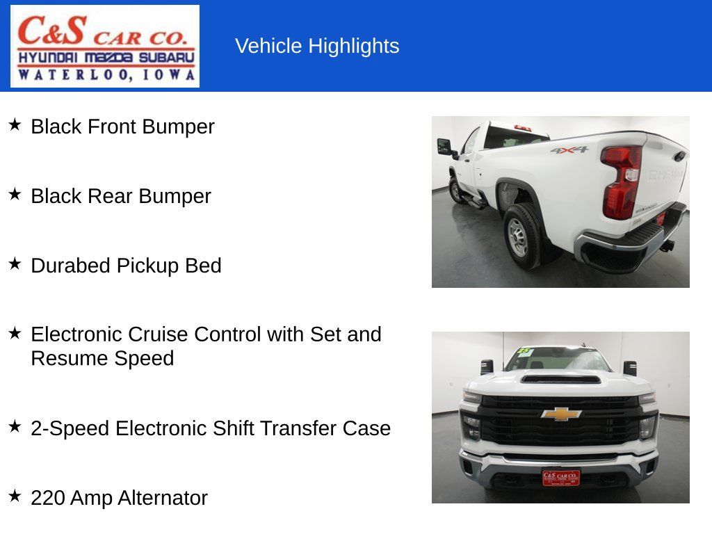 Used 2025 Chevrolet Silverado 2500 W/T w/ WT Convenience Package AWD/4WD image 22